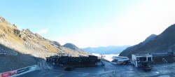 Archiv Foto Webcam Sölden Rettenbachgletscher: Weltcuptribüne und Talstation 07:00