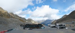 Archiv Foto Webcam Sölden Rettenbachgletscher: Weltcuptribüne und Talstation 13:00