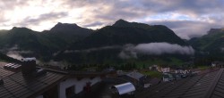 Archived image Webcam Hotel Goldener Berg: village view Oberlech 06:00