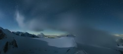Archiv Foto Webcam Zermatt Kleinmatterhorn: Gletscherskigebiet 01:00
