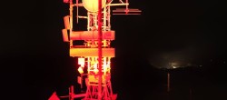 Archiv Foto Webcam Zermatt / Breuil Cervinia: Plateau Rosa 23:00