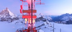 Archiv Foto Webcam Zermatt / Breuil Cervinia: Plateau Rosa 05:00
