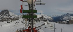 Archiv Foto Webcam Zermatt / Breuil Cervinia: Plateau Rosa 09:00