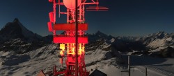 Archived image Webcam Plateau Rosa Zermatt / Breuil Cervinia 22:00