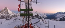 Archived image Webcam Plateau Rosa Zermatt / Breuil Cervinia 01:00