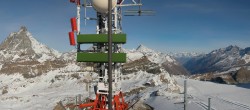 Archiv Foto Webcam Zermatt / Breuil Cervinia: Plateau Rosa 09:00