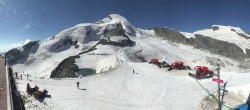 Archiv Foto Webcam Saas Fee: Restaurant Mittelallalin und Gletscherskigebiet 09:00