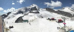 Archiv Foto Webcam Saas Fee: Restaurant Mittelallalin und Gletscherskigebiet 11:00