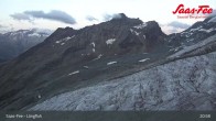 Archiv Foto Webcam Saas-Fee: Bergstation Längfluhbahn 02:00