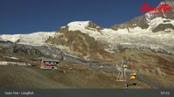 Archiv Foto Webcam Saas-Fee: Bergstation Längfluhbahn 01:00