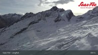 Archiv Foto Webcam Saas-Fee: Bergstation Längfluhbahn 08:00