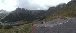 Archiv Foto Webcam Blick vom Hannig auf Saas-Fee 13:00