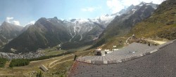 Archived image Webcam Saas-Fee: Hannig Mountain 08:00