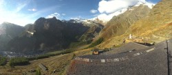 Archiv Foto Webcam Blick vom Hannig auf Saas-Fee 07:00