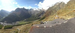 Archiv Foto Webcam Blick vom Hannig auf Saas-Fee 09:00