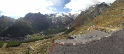 Archiv Foto Webcam Blick vom Hannig auf Saas-Fee 11:00
