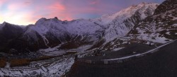 Archiv Foto Webcam Blick vom Hannig auf Saas-Fee 06:00