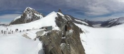 Archived image Webcam Jungfraujoch: Panoramic View 13:00