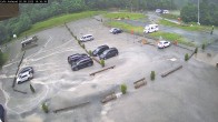Archiv Foto Webcam Willingen: Auslauf der Mühlenkopfschanze und Zuschauerbereich 13:00