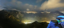 Archiv Foto Webcam Tignes: Bergstation Tovière 23:00