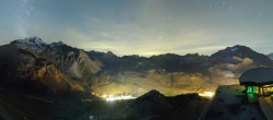 Archiv Foto Webcam Tignes: Bergstation Tovière 21:00