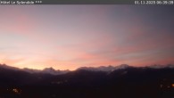 Archiv Foto Webcam Crans Montana: Hotel Le Splendide 05:00