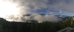 Archiv Foto Webcam Crans Montana: Panoramablick Höhenklinik 08:00