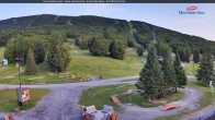 Archiv Foto Webcam Blick auf die Talstation des Mont Sainte Anne 06:00
