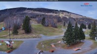 Archiv Foto Webcam Blick auf die Talstation des Mont Sainte Anne 12:00