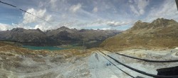 Archiv Foto Webcam Corvatsch: Panorama Murtel 13:00