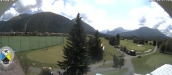 Archiv Foto Webcam Samedan: Loipe und Golfplatz 11:00