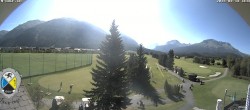 Archiv Foto Webcam Samedan: Loipe und Golfplatz 09:00