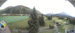 Archiv Foto Webcam Samedan: Loipe und Golfplatz 15:00