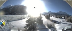 Archiv Foto Webcam Samedan: Loipe und Golfplatz 07:00