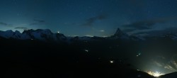 Archived image Webcam Rothorn Zermatt with Monte Rosa 03:00