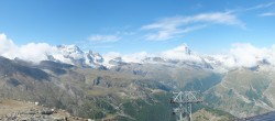 Archived image Webcam Rothorn Zermatt with Monte Rosa 09:00