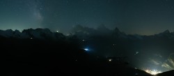 Archiv Foto Webcam Rothorn Zermatt mit Monte Rosa Massiv 23:00