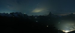 Archiv Foto Webcam Rothorn Zermatt mit Monte Rosa Massiv 03:00