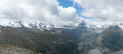 Archiv Foto Webcam Rothorn Zermatt mit Monte Rosa Massiv 11:00