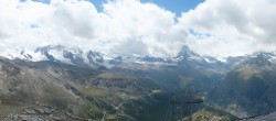 Archiv Foto Webcam Rothorn Zermatt mit Monte Rosa Massiv 13:00