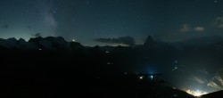 Archiv Foto Webcam Rothorn Zermatt mit Monte Rosa Massiv 23:00