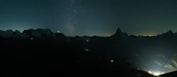 Archived image Webcam Rothorn Zermatt with Monte Rosa 23:00