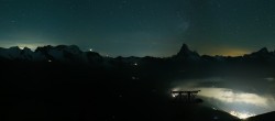 Archived image Webcam Rothorn Zermatt with Monte Rosa 01:00