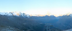 Archived image Webcam Rothorn Zermatt with Monte Rosa 06:00