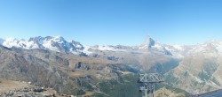 Archived image Webcam Rothorn Zermatt with Monte Rosa 09:00