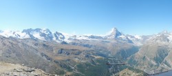 Archived image Webcam Rothorn Zermatt with Monte Rosa 11:00