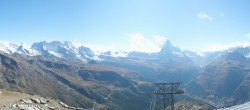 Archived image Webcam Rothorn Zermatt with Monte Rosa 15:00
