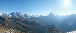 Archived image Webcam Rothorn Zermatt with Monte Rosa 17:00