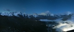Archiv Foto Webcam Rothorn Zermatt mit Monte Rosa Massiv 03:00