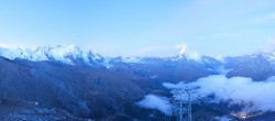 Archiv Foto Webcam Rothorn Zermatt mit Monte Rosa Massiv 05:00
